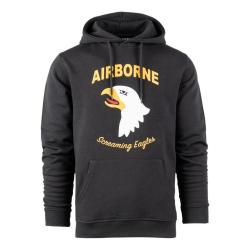 Sweat &agrave; capuche 101st Airborne Eagle Gris fonc&eacute;