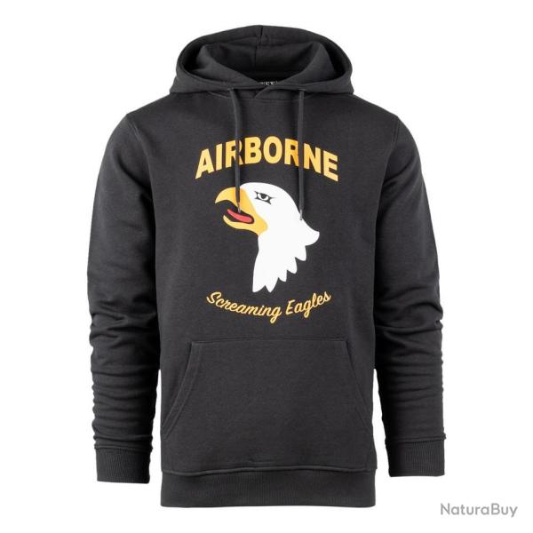 Sweat � capuche 101st Airborne Eagle Gris fonc�