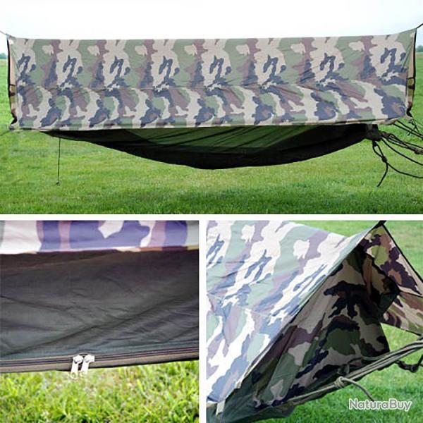 Hamac abris avec toit et moustiquaire Camouflage Fran�ais