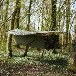 Hamac abris avec toit et moustiquaire Camouflage Woodland