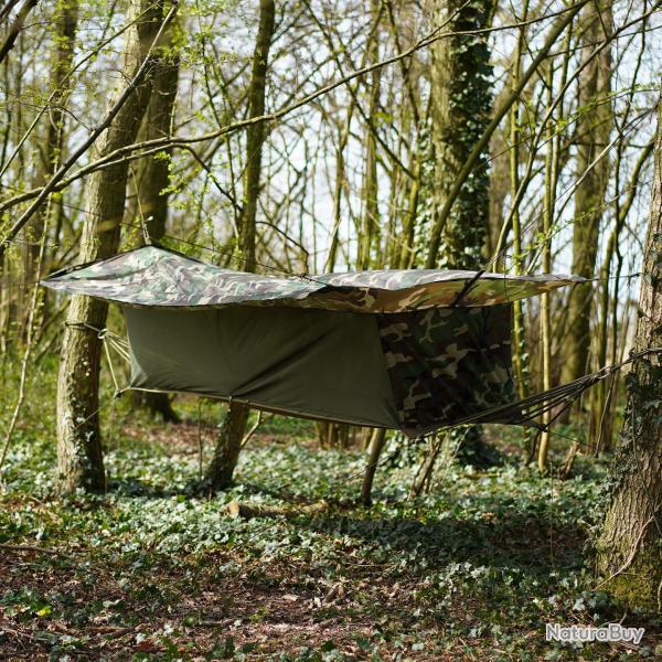 Hamac abris avec toit et moustiquaire Camouflage Woodland