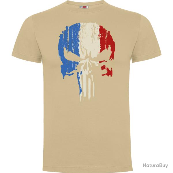 Tee shirt Punisher Beige, 2XL