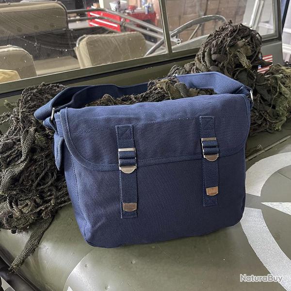 Musette toile US Army Bleu