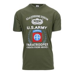 Tee shirt US Army 82nd Airborne parachutiste
