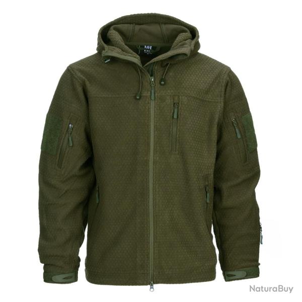 Veste polaire Hexagone Kaki, 2XL