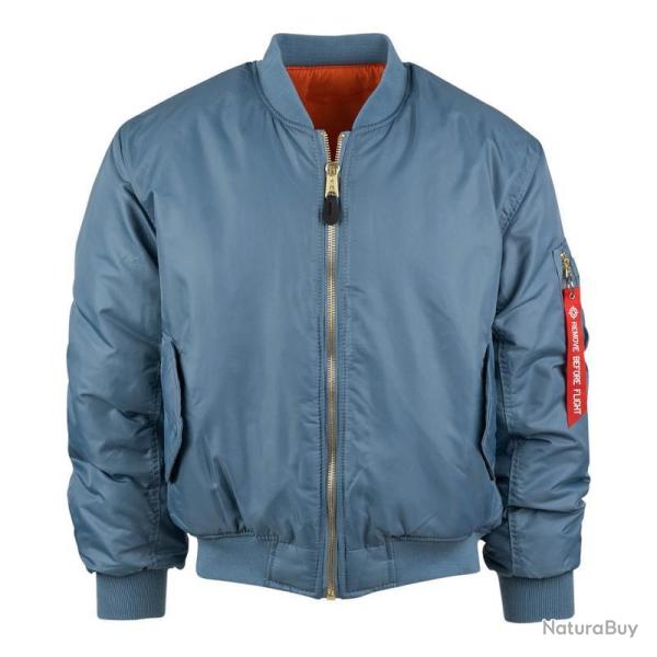 Blouson Bombers Aviateur MA1 Vintage denim, 3XL