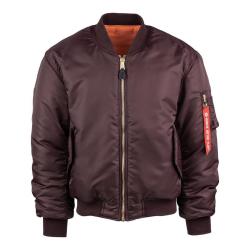Blouson Bombers Aviateur MA1 Marron