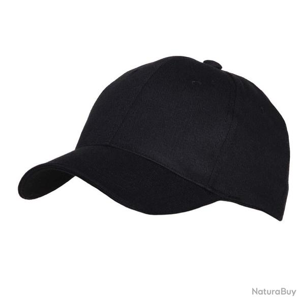 Casquette baseball uni Noir