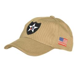 Casquette Baseball 2nd Infantery Sable