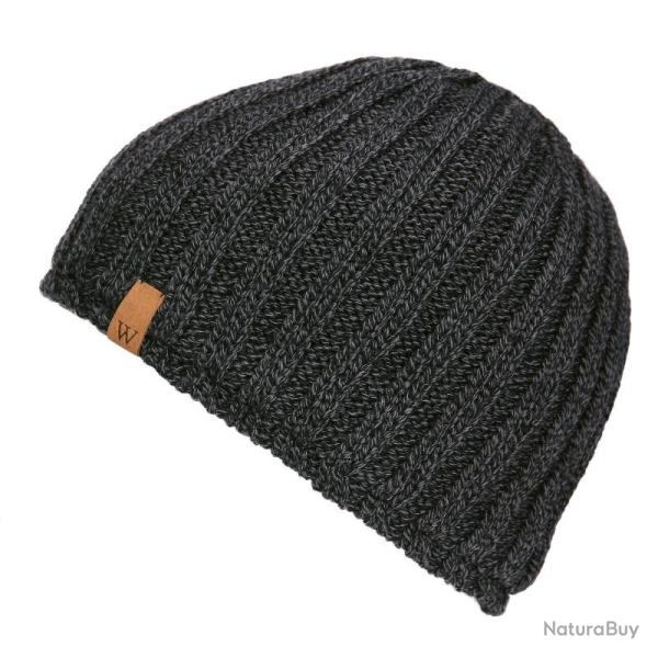 Bonnet tricot �pais doubl� polaire Gris