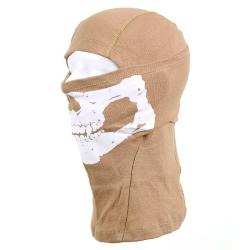 Cagoule 1 trou squelette Sable