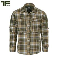 Chemise Contractor Outdoor &agrave; carreaux TF 2215 Marron Vert