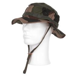 Chapeau de brousse avec moustiquaire Camouflage Fran&ccedil;ais