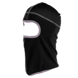 Cagoule 1 trou tissu polaire Noir