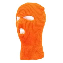 Cagoule 3 trous acrylique Orange