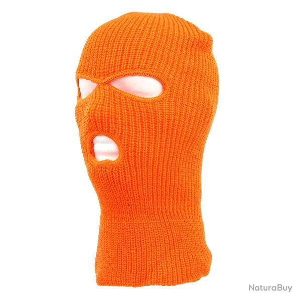 Cagoule 3 trous acrylique Orange