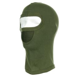Cagoule 1 trou avec masque Kaki