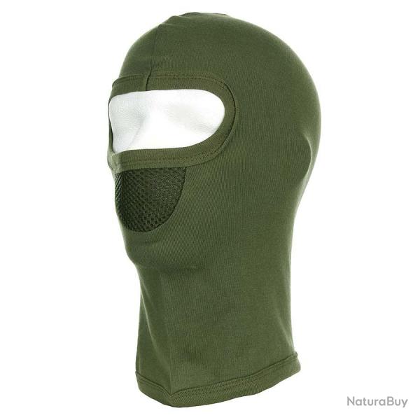 Cagoule 1 trou avec masque Kaki