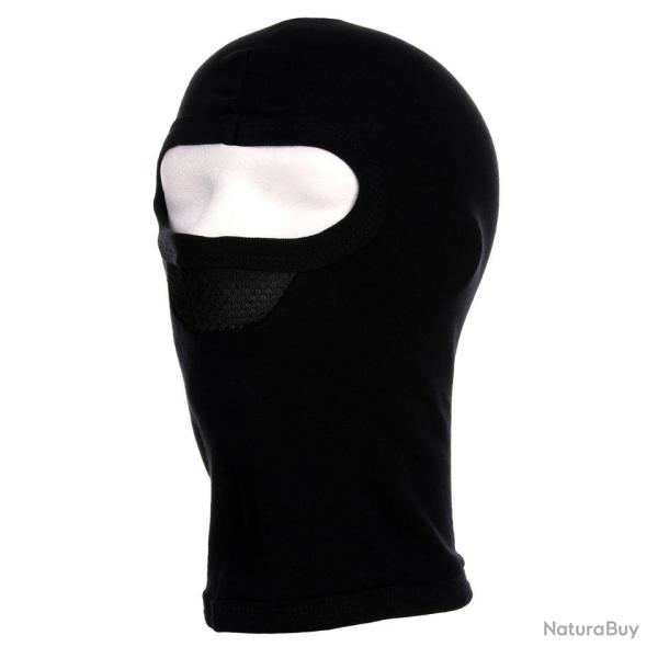 Cagoule 1 trou avec masque Noir