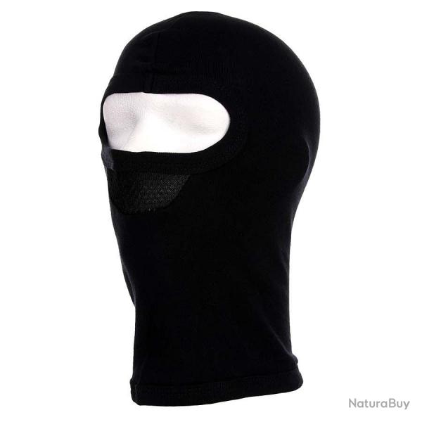 Cagoule 1 trou avec masque Noir