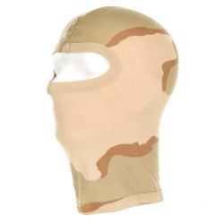 Cagoule 1 trou coton recon. Camouflage D&eacute;sert