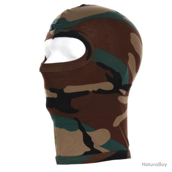 Cagoule 1 trou coton recon. Camouflage Woodland