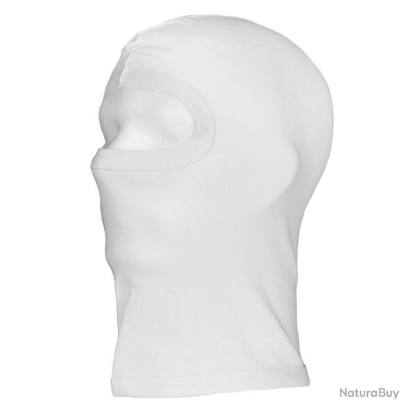 Cagoule 1 trou coton recon. Blanc