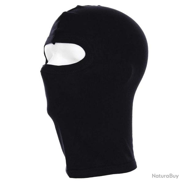 Cagoule 1 trou coton recon. Noir