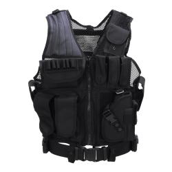 Gilet tactique pr&eacute;dator Noir