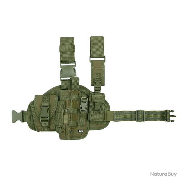 Holster molle de cuisse pour gaucher Kaki