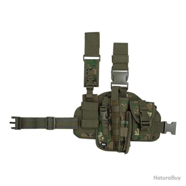 Holster molle cuisse pour droitier Camouflage Digital