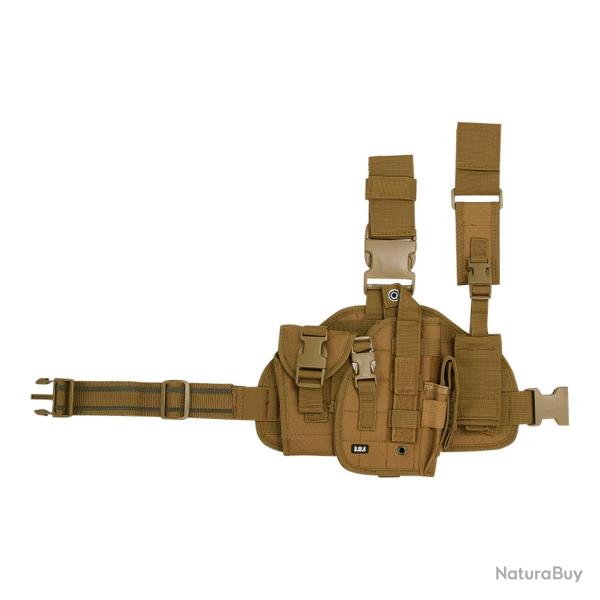 Holster molle cuisse pour droitier Sable