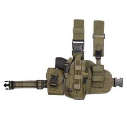Holster molle cuisse pour droitier Kaki