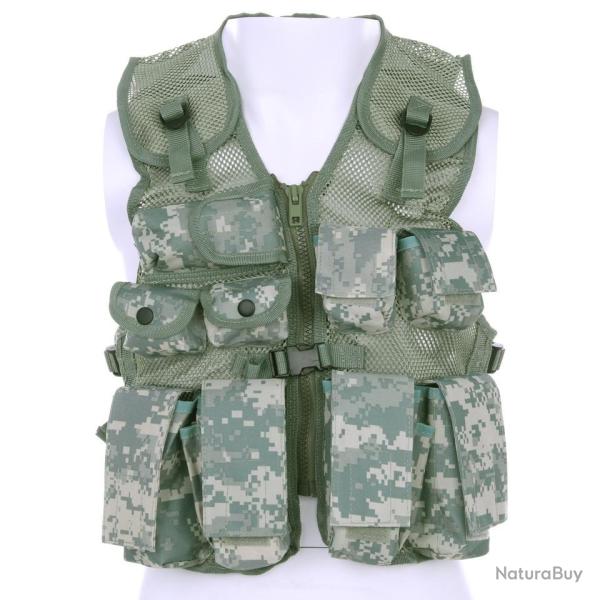 Gilet tactique enfant camoufl� Camouflage ACU