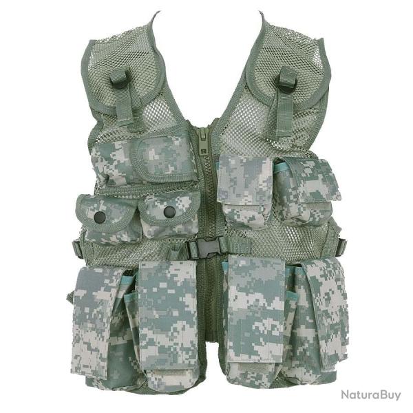 Gilet tactique enfant camoufl� Camouflage ACU