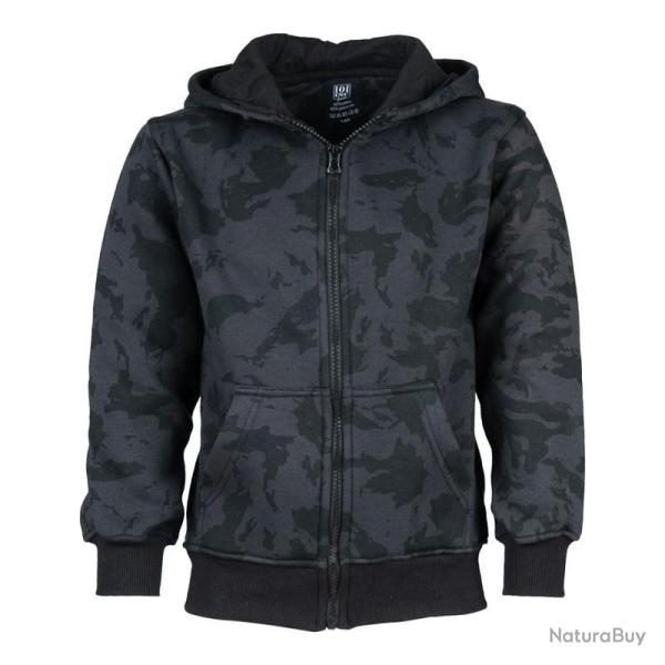 Sweat � capuche enfant Camouflage Night, 152 (11-12ans)
