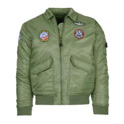 Blouson aviation CWU enfant Kaki, XXS (2ans)