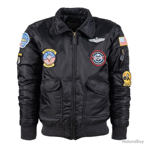Blouson aviation CWU enfant Noir, XL (11-12ans)