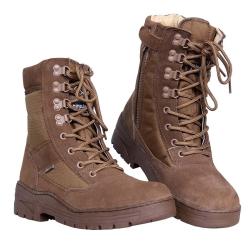 Chaussures intervention sniper zipp&eacute;es hautes Coyote