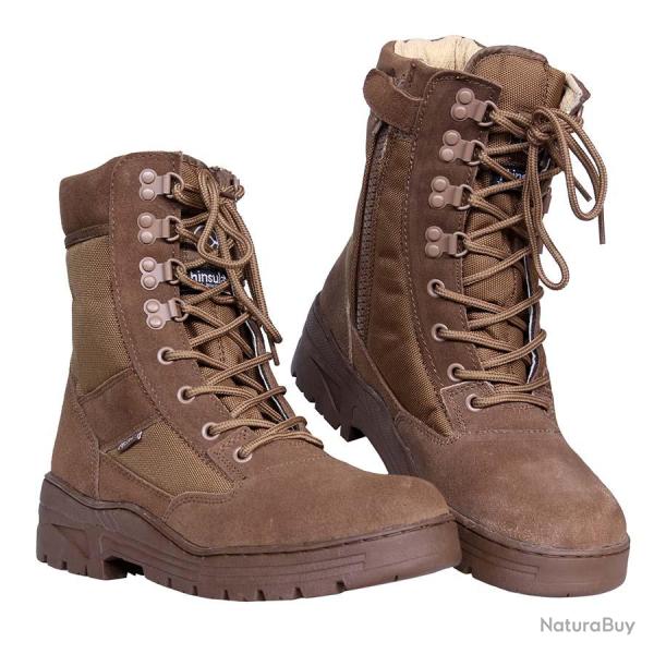 Chaussures intervention sniper zipp�es hautes Coyote
