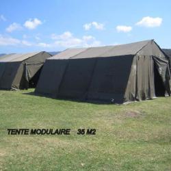 Tente militaire modulaire F1 occasion 6.24x5.60m (34.94m&sup2;)