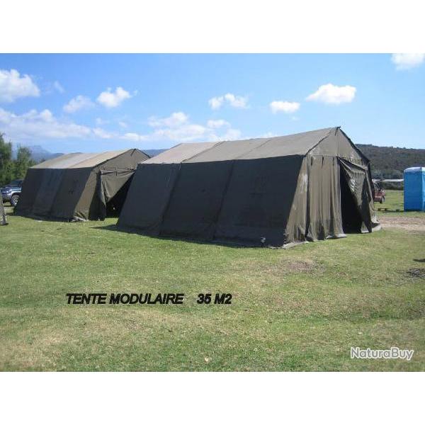 Tente militaire modulaire F1 occasion 6.24x5.60m (34.94m�)