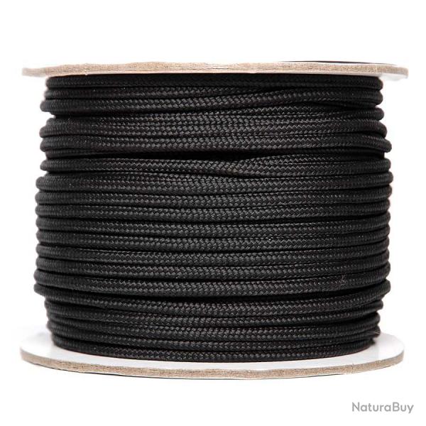 Rouleau de corde 3mm de 60m Noir