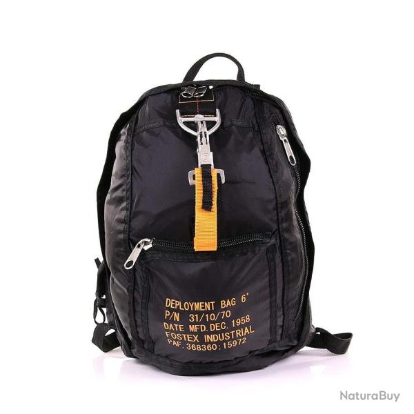 Sac toile parachute n�6 Noir