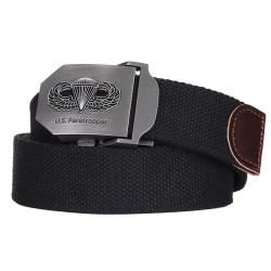 Ceinture toile 35mm US Paratrooper Noir