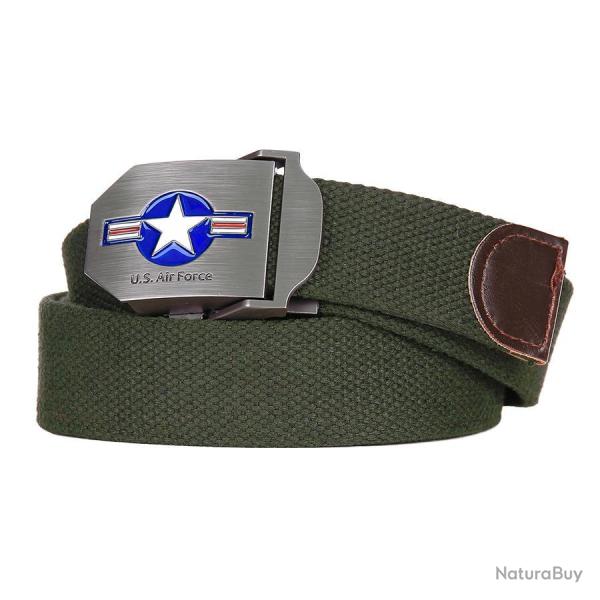 Ceinture toile 35mm US Air Force WWII Kaki
