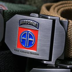Ceinture toile 35mm 82nd Airborne Kaki