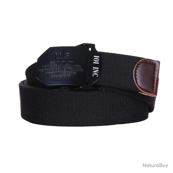 Ceinture toile 35mm US Noir