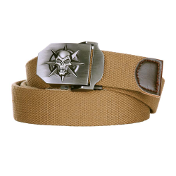 Ceinture toile 35mm Skull Star Coyote