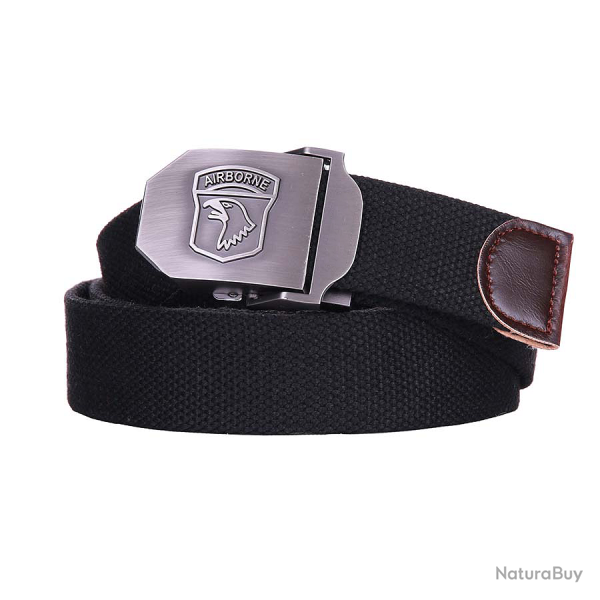 Ceinture toile 35mm Airborne Noir
